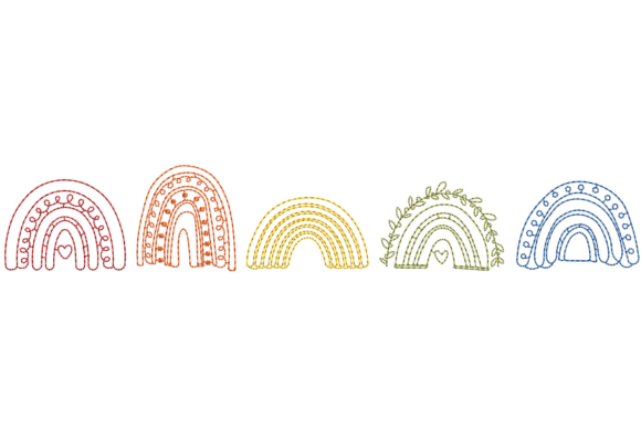 Review: Colorful Rainbow Line Art Design for Business