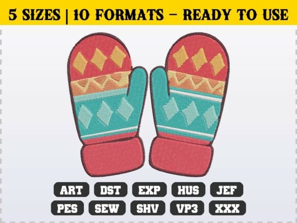 Review: Winter Cozy Holiday Mittens Embroidery